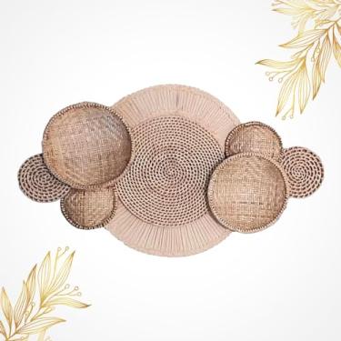 Imagem de 4 Peneiras De Palha +3 Sousplats +2 Leques - Composição Decoração