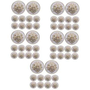 Imagem de Tofficu 50 Unidades botões de metal botões de terno botões de costura DIY decorativo bottons prendedores de roupas botões de roupas de latão casaco botão Antiguidade acessórios mulheres