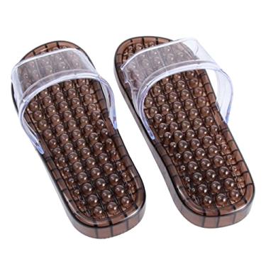 Imagem de FOMIYES chinelo massageador chinelos femininos para casa sandálias para mulheres elegantes chinelos de casa feminina chinelos de massagem chinelo para cuidados com os pés café Senhorita