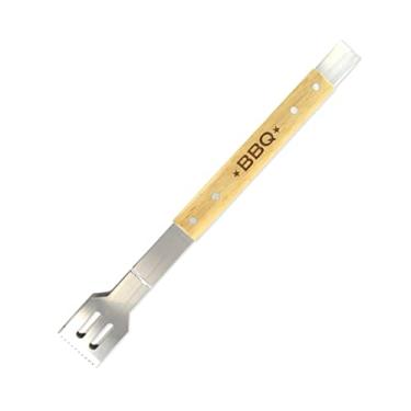 Imagem de Pinça para Churrasco BBQ Fackelmann em Madeira/Aço Inox - Prata/Marrom