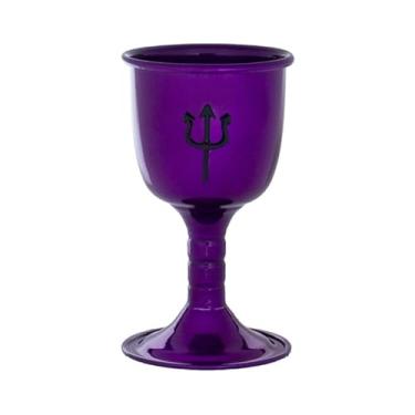 Imagem de META ATACADO, Cálice Pomba Gira Maria Mulambo Alumínio Roxo 14 cm 200 ml