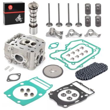 Imagem de Cabeça de cilindro do motor + kit de válvula de eixo de comando de balancim para Polaris Sportsman Magnum Scrambler Ranger 400 425 500 1995-2014