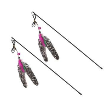 Imagem de Legou Bastão de provocação de madeira para animais de estimação, brinquedos para gatos, bastão de provocação, cor da imagem, 5 2 peças