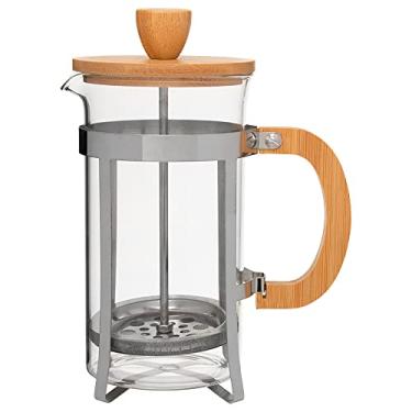 Imagem de Mimo Style Cafeteira Prensa Francesa de Vidro Borossilicato Com Tampa e Alça em Bambu, Capacidade Para 700 ml, Resistente, Suporta Altas e Baixas Temperaturas (-20 °C a 180 °C)