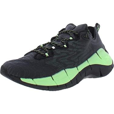 Imagem de Reebok Tênis Zig Kinetica II, Núcleo preto/neon menta/cinza frio, 14.5 Women/13 Men