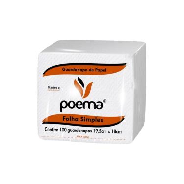 Imagem de Kit C/1 Pct. Guardanapo Poema (19,5X18 Cm.) C/100 Un (Pluma)