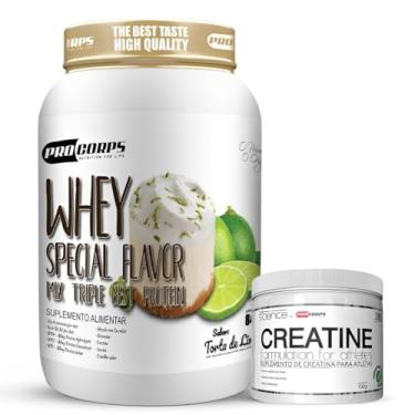 Imagem de Kit Whey Special Flavor 840g 3W Best Protein + Creatina Pura 100g (840g, Torta de Limão)