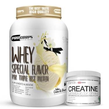 Imagem de Kit Whey Special Flavor 840g 3W Best Protein + Creatina Pura 100g (840g, Creme de Baunilha)