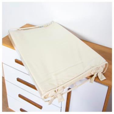 Imagem de Trocador Anatômico c/Capa Plástica Impermeável Bebê Menina Menino (Bege)