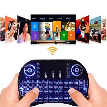 Imagem de Teclado Mini Com Controle Remoto E Mouse Ideal Tv E Notebook - Desert