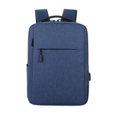 Imagem de Mochila Escolar Barata Trabalho Notebook Entrada Usb  - Sport, Azul