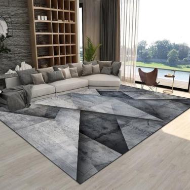 Imagem de Tapete abstrato geométrico para sala de estar, decoração de luxo para casa, mesa de centro, tapetes grandes para área, cabeceira de quarto, CZ0021, flanela, 9,180 x 280 cm, 71 x 110 pol.