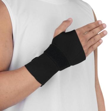 Imagem de Munhequeira Vollo Órtese Longa Sem Polegar Mão Direita Preta