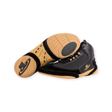 Imagem de ScrapLife Wrestling | Ascend One Wrestling Shoes | Preto e dourado | Qualidade premium | Escolha de lutadores!, Preto/dourado, 38
