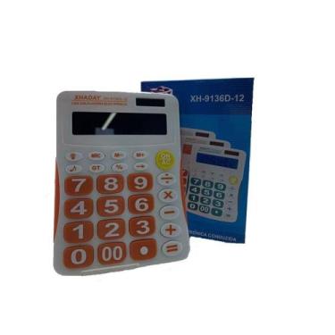 Imagem de Calculadora Xhaday XH-9136D-12 12 Dígitos Laranja