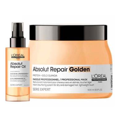 Imagem de L'Oréal Professionnel Absolut Repair Kit Máscara Light + Óleo, Kit