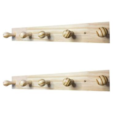 Imagem de Kit 2 Cabideiro De Parede Organizador Roupas Toalha Chapéu - CRP