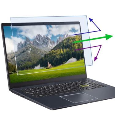 Imagem de 2 películas protetoras de tela antirluz azul de 17,3 polegadas, reduzem a tensão ocular, capa de tela de computador antirreflexo fosca, protetor de tela com bloqueio de luz azul para