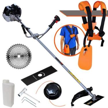 Imagem de Cortador de Grama Anmax CG430B À Gasolina 2T 43cc 1,7HP de Potência 12