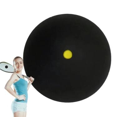 Imagem de Bolas de squash esportivas, bolas de squash de borracha - Bola de squash de competição esportiva de borracha macia com ponto amarelo único - Equipamento de squash, bolas de raquete portáteis para joga