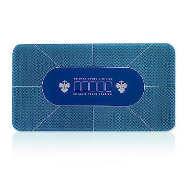 Imagem de Trademark Innovations Tapete de pôquer Texas Holdem Poker com capa de mesa dobrável com bolsa de mão