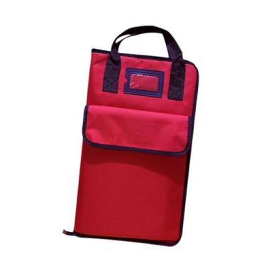 Imagem de Fancyes Bolsa para baquetas portáteis, bolsa para baquetas com alça, bolsa de transporte grossa, estojo para armazenamento de baquetas para iniciantes,