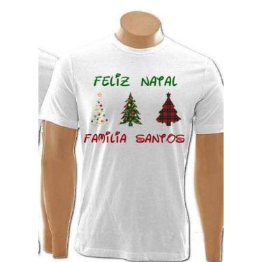 Imagem de Camiseta Plus Size Personalizada de Natal - D MARCH, Branco, G2