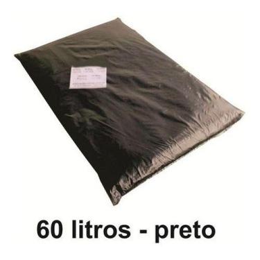Imagem de 10 Kg Saco De Lixo 60 Litros Preto Reforçado 60l 0,15 Micras - HIGIPAC