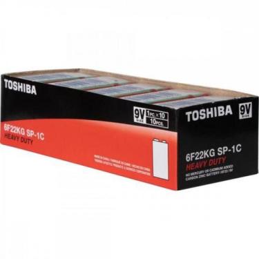 Imagem de Bateria Zinco 9V 6F22KG (C/10 Baterias) Toshiba - CXF / 10