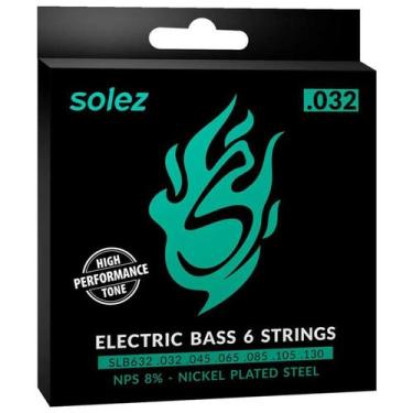 Imagem de Encordoamento contra baixo solez slb632 6 cordass 0.032 - h-5