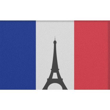 Imagem de Capacho Divertido Países França Torre Eiffel - MH PERSONALZIADOS