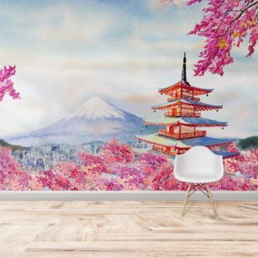 Imagem de Painel Adesivo Papel de Parede Fuji Japão N014283 3,00x2,90m - Adesivo
