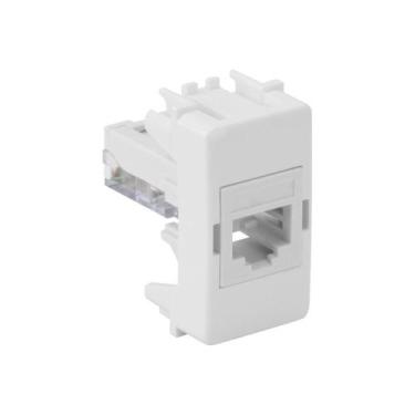 Imagem de Tomada Rj45 Categoria 5e Simon 19 Branca