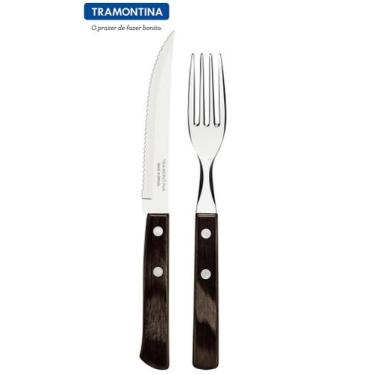 Imagem de Jogo de Talheres Faqueiro Polywood Tramontina 12 Peças Churrasco