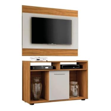 Imagem de Rack com painel notável conjunto show freijó/off - Village Móveis