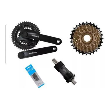 Imagem de Pedivela Shimano +  Central E Catraca Shimano + Corrente 8v