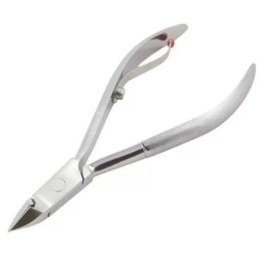 Imagem de Alicate Unha Inox Manicure e Pedicure Cutícula Aço Inox Profissional F