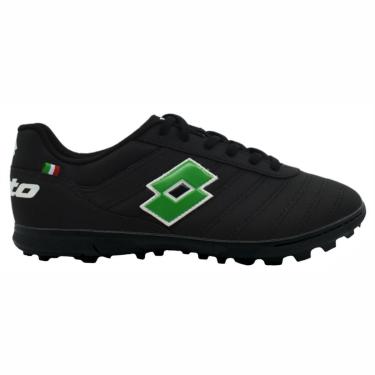 Imagem de Chuteira Society Lotto Stadio Origin Unissex Preto Verde-Unissex