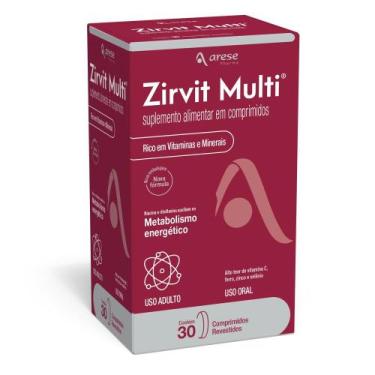 Imagem de Suplemento Alimentar Arese Zirvit Multi 30 Comprimidos Revestidos - AR