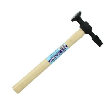 Imagem de Martelo Funileiro Pena Atravessada 30cm Em Aço Forjado Cabo de Madeira