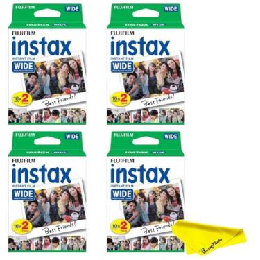 Imagem de Fujifilm Instax Wide Instant Films Pacote Twin para Instax Wide 210 200 100 300 - BuzzPhoto Pacote econômico (80 folhas)