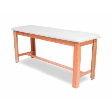 Imagem de Maca Divã em Madeira com Orifício para Rosto - Arktus, Branco