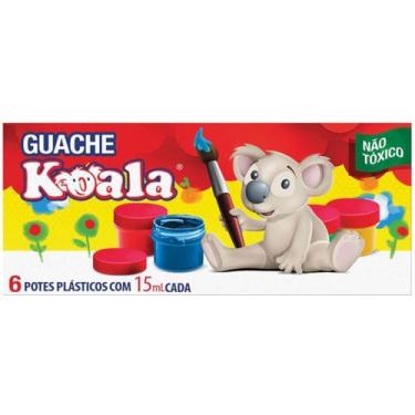 Imagem de Tinta Guache 015ML 06 Cores Koala - Delta