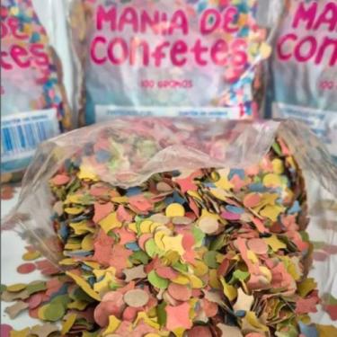 Imagem de Kit Carnaval Confete e Serpentina Coloridos Folia festa decoração even