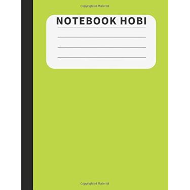 Imagem de Notebook Hobi: Simple Composition Notebook - green - College Ruled 110 Pages - 8.5 x 11