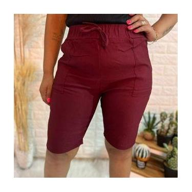 Imagem de Bermuda Feminina Shorts Plus Size Tamanho Grande Veste G1 ao G4 Ciclis