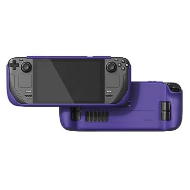 Imagem de Skull & Co. GripCase SD for Steam Deck/Steam Deck OLED: A Soft Protective Case with Textured Grips Full Protection and Stand, Shock-Absorption Non-Slip and Anti-Scratch Cover Design - Galactic Purple