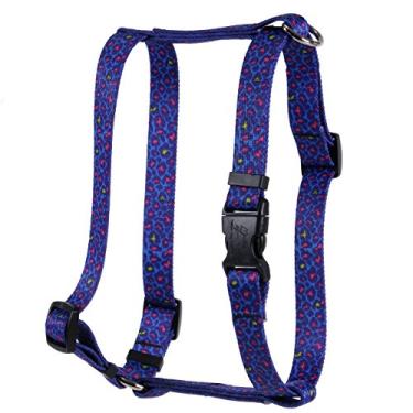 Imagem de Yellow Dog Design Peitoral para cães estilo romano de leopardo neon H; GG - 2,5 cm de largura e serve para peito de 71 a 91 cm
