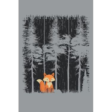 Imagem de Cute Fox In Forest Retro Hiking Foxes Pattern Woods Vintage Tree Nature Love: PUZZLE BOOK - Funny cute fox in the forest nature gift, present idea - ... riddle, note, book, sketch, planner, boredom