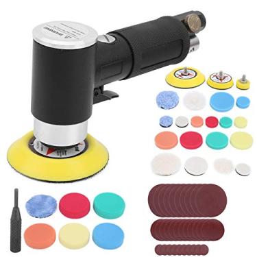 Imagem de Lixadeira de Ar Preta Excêntrica Pneumática para Carro, Máquina de Lixar e Polir AT-1500H60 (Válvula americana)